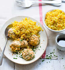 Boulettes de saumon et céréales