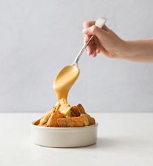 Stretchy melty cheese