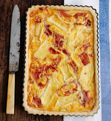 Quiche de presunto e camembert