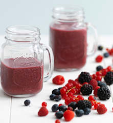 Smoothie de frutos vermelhos