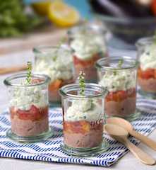 Tarros con verduras de verano
