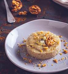 Risotto al gorgonzola e noci al miele