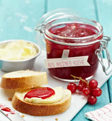 Rote Johannisbeer-Apfel-Konfitüre