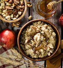 Jablečná ovesná kaše