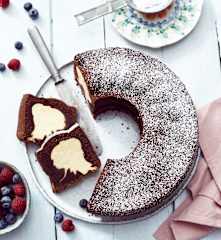 Gefüllter Schokoladenkranz