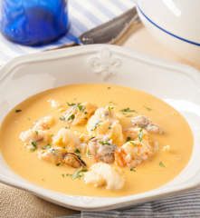 Chupe de mariscos panameño