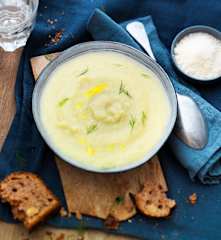 Velouté de fenouil à la carotte blanche