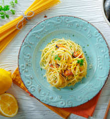 Spaghetti cozze e limone