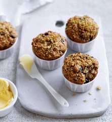 Cranberry pistachio spiced muffins