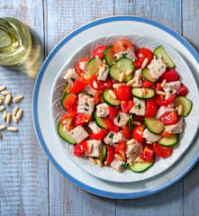 Insalata di pesce spada e pinoli