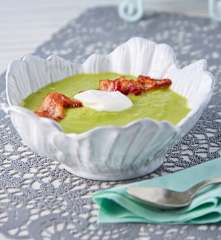 Sopa de chícharo y tocino