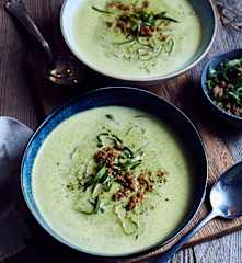 Mangoldcremesuppe mit Hack