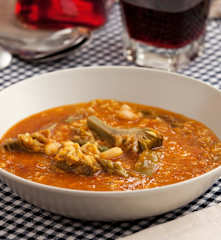 Arroz meloso con verduras