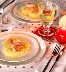 Risotto ai frutti della passione con scampi