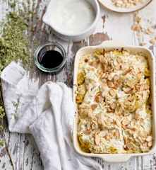 Conchas recheadas com frango