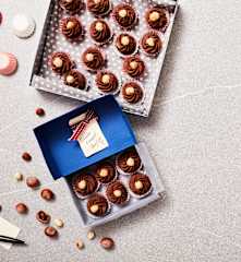 Schokolade-Nougat-Konfekt