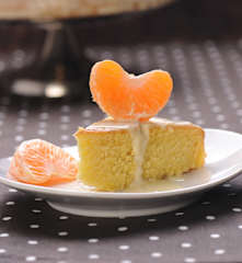 Mandarinkový dort s přelivem