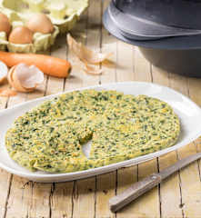 Frittata zucchine, carote e cicoria