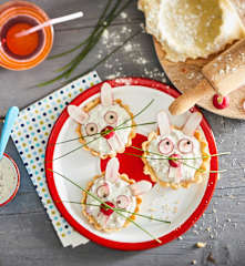 Tartelette aux radis et fromage frais