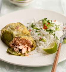 Thai Steamed Salmon Parcels