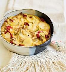 Tortilha de atum no forno