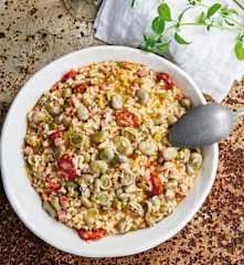 Arroz de favas e enchidos