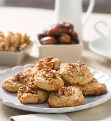 Cookies de dátiles, café y nueces