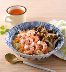 鮮菇蝦仁炊飯