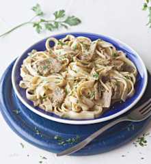 Tagliatelle con salsa de boletus