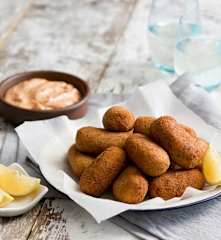Jalapeño and Corn Croquettes with Chipotle Mayonnaise