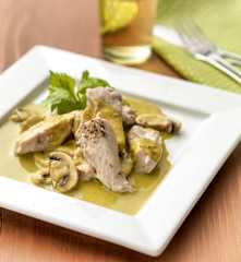 Kremalı sebzeli tavuk