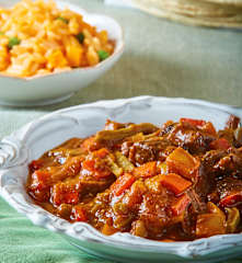 Verduras en salsa morita