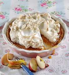 Apfelkuchen mit Schaum