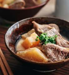 味增牛舌煮萝卜