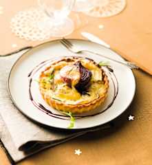 Tartelette au saint-nectaire