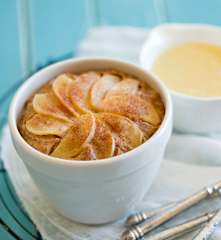 Pecan, apple and carrot pudding