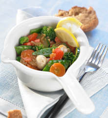 Gemüsepfanne mit Zitrone und Honig