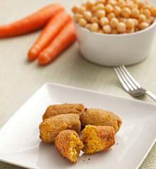 Croquetas de garbanzos y zanahoria