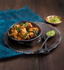 Chicken 65 and green chutney