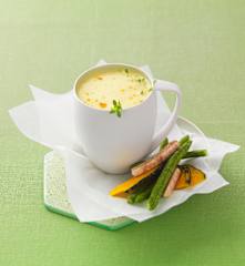 Crème d'endive au colombo