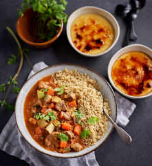 Couscous d'agneau - Crème catalane