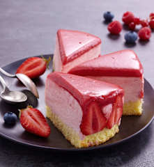 Bavarois aux fraises