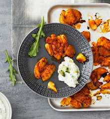 Quetschkartoffeln mit Quark-Dip