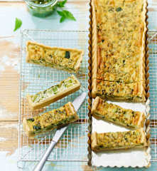 Tarte aux courgettes et au pesto