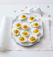 Wasabi devilled eggs