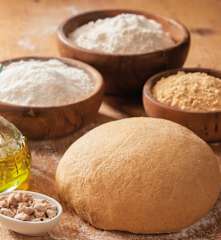 Impasto per pizza con farina di soia