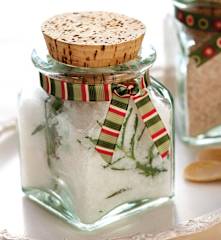 Sal aromatizado com alecrim