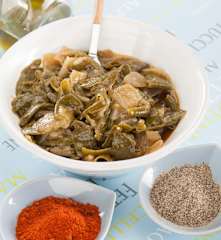 Guarnición de pimientos de Padrón