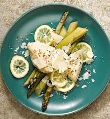 Citrónové kuře s chřestem