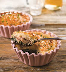 Empadão de feijão-branco com atum